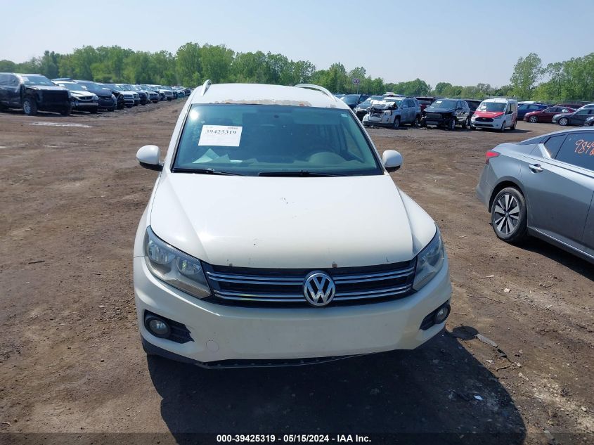 2012 Volkswagen Tiguan Se VIN: WVGBV7AXXCW566419 Lot: 39425319