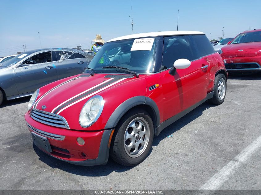 2005 Mini Cooper VIN: WMWRC33495TJ66521 Lot: 39425346