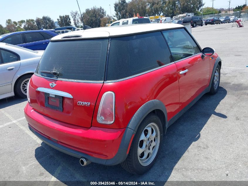 2005 Mini Cooper VIN: WMWRC33495TJ66521 Lot: 39425346