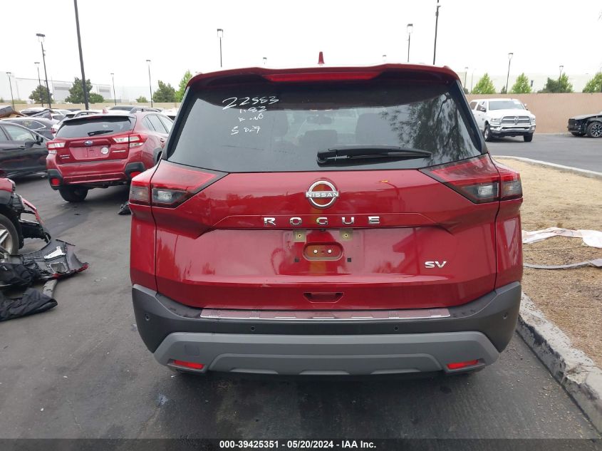 2022 Nissan Rogue Sv Fwd VIN: JN8BT3BA9NW043879 Lot: 39425351