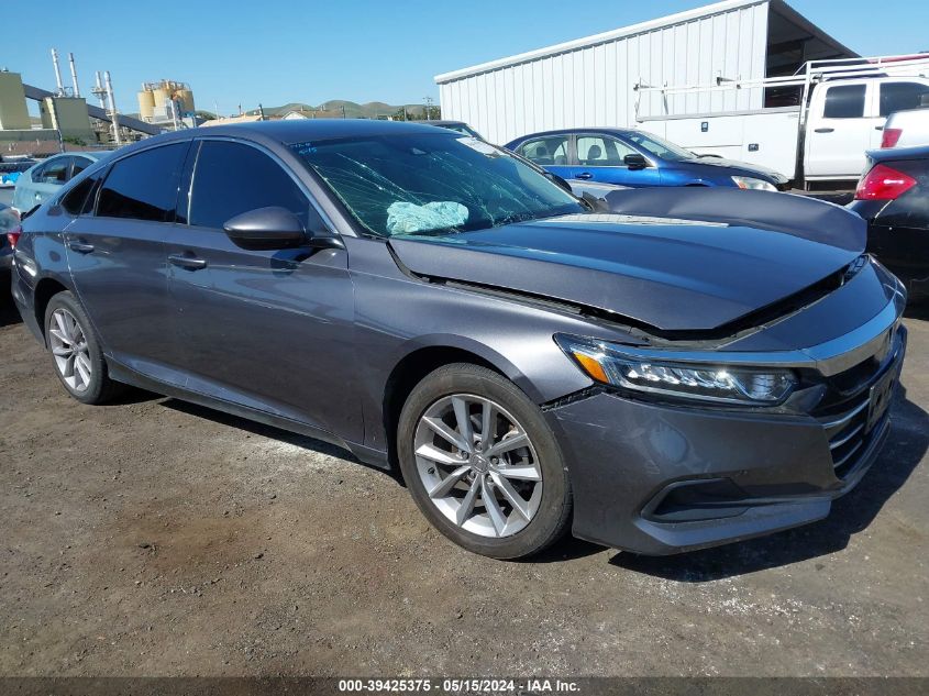 2021 Honda Accord Lx VIN: 1HGCV1F10MA110777 Lot: 39425375