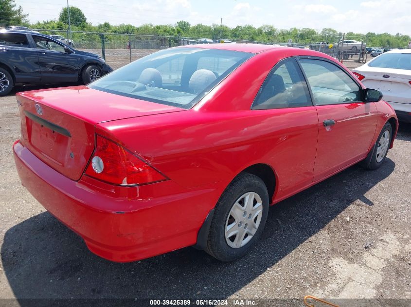 2005 Honda Civic Dx Vp VIN: 1HGEM22135L041760 Lot: 39425389