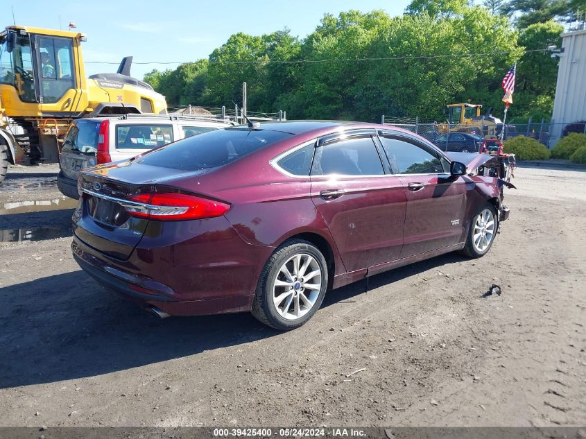 VIN 3FA6P0PU1HR106635 2017 FORD FUSION ENERGI no.4