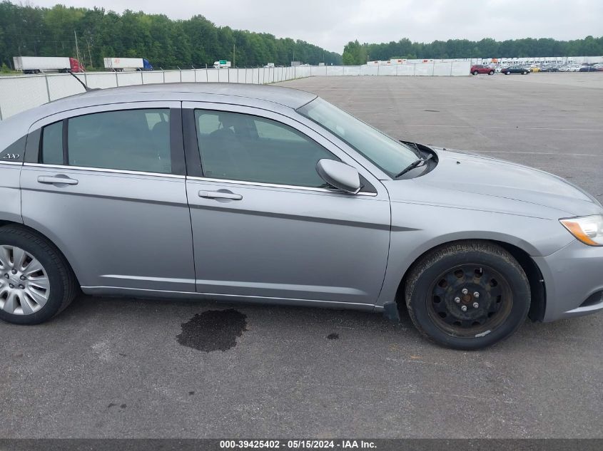 2013 Chrysler 200 Lx VIN: 1C3CCBABXDN640536 Lot: 39425402