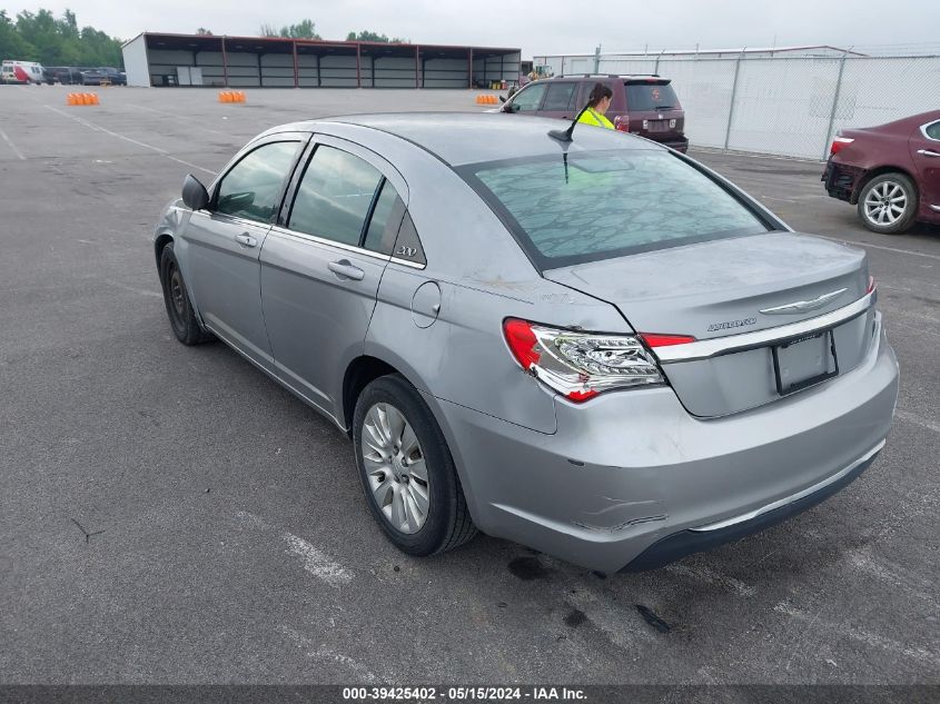 2013 Chrysler 200 Lx VIN: 1C3CCBABXDN640536 Lot: 39425402