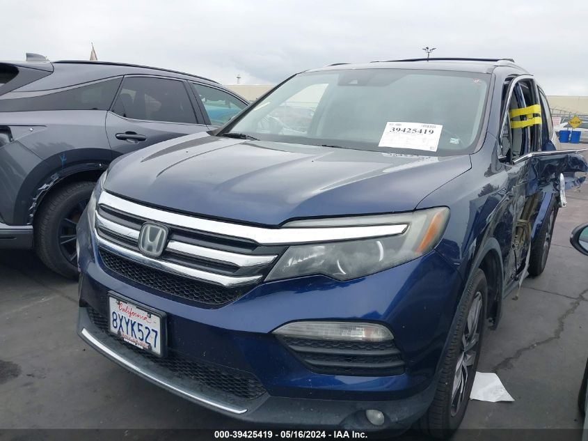 2016 Honda Pilot Touring VIN: 5FNYF5H99GB045306 Lot: 39425419