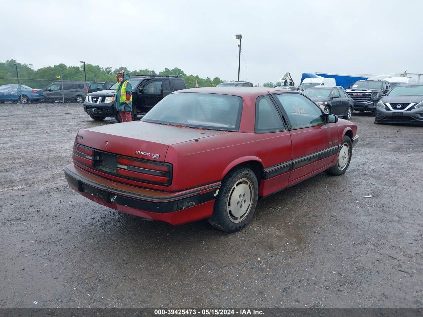 1990 Buick Regal Custom VIN: 2G4WB14T4L1419973 Lot: 39425473