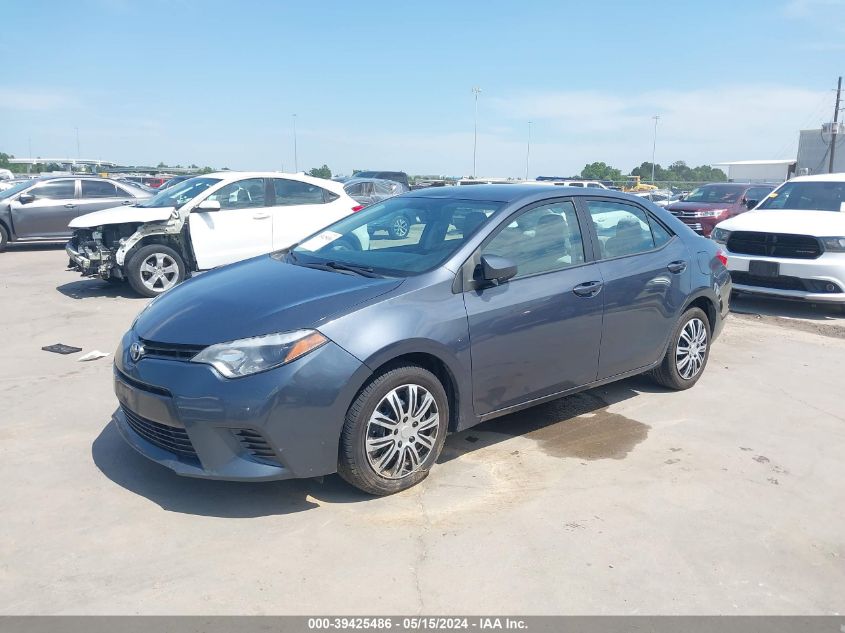 2016 Toyota Corolla Le VIN: 5YFBURHE5GP565779 Lot: 39425486