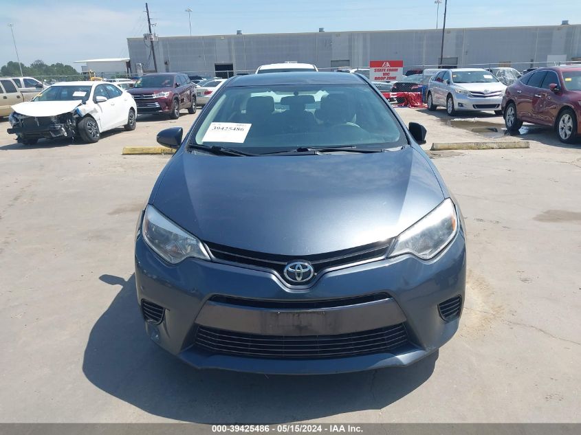 2016 Toyota Corolla Le VIN: 5YFBURHE5GP565779 Lot: 39425486