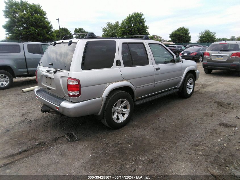 2002 Nissan Pathfinder Le/Se VIN: JN8DR09Y32W740324 Lot: 39425507