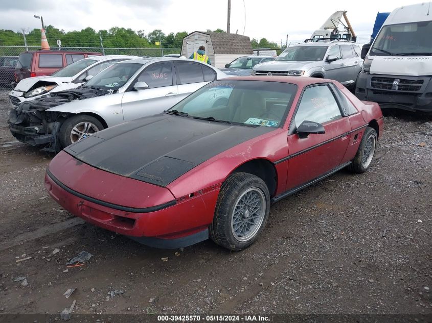 1987 Pontiac Fiero VIN: 1G2PE11R0HP226758 Lot: 39425570