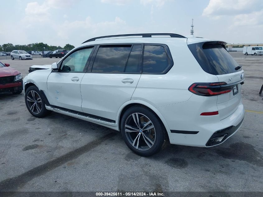 2024 BMW X7 xDrive40I VIN: 5UX23EM09R9V77415 Lot: 39425611