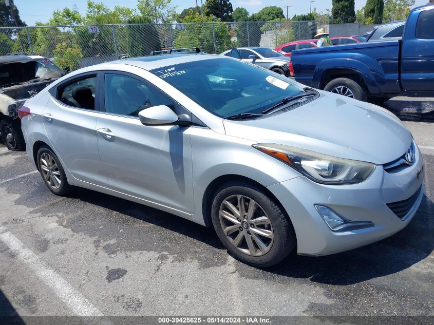 2015 Hyundai Elantra Se VIN: 5NPDH4AE3FH610756 Lot: 39425625