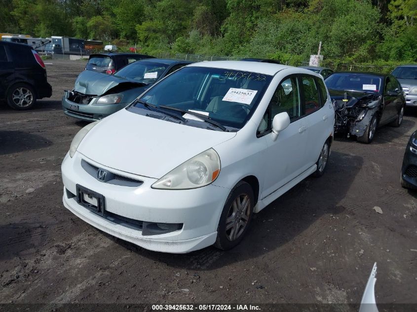 2007 Honda Fit S VIN: JHMGD37647S063985 Lot: 39425632