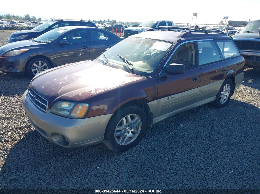 2000 Subaru Outback VIN: 4S3BH6659Y7644753 Lot: 39425644