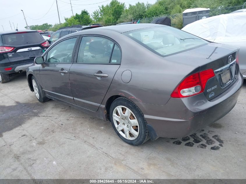 2009 Honda Civic Lx VIN: 19XFA16599E008490 Lot: 39425645