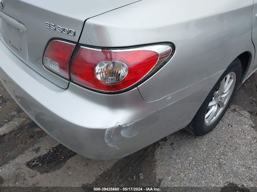 2003 Lexus Es 300 VIN: JTHBF30G236018876 Lot: 39425660