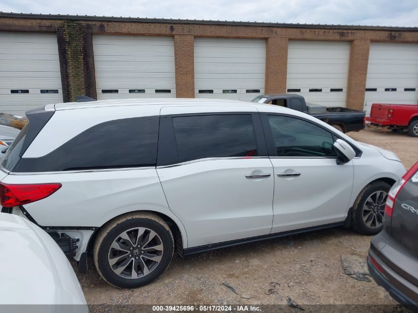 2022 Honda Odyssey Ex-L VIN: 5FNRL6H73NB033697 Lot: 39425696