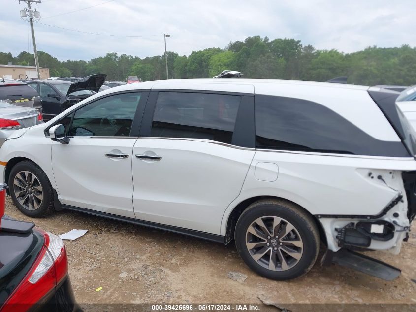 2022 Honda Odyssey Ex-L VIN: 5FNRL6H73NB033697 Lot: 39425696