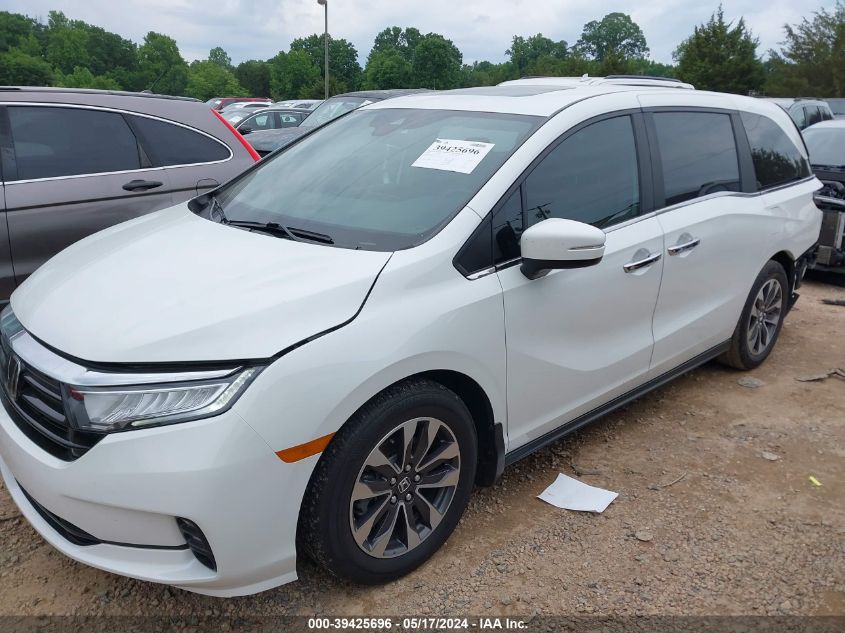 2022 Honda Odyssey Ex-L VIN: 5FNRL6H73NB033697 Lot: 39425696