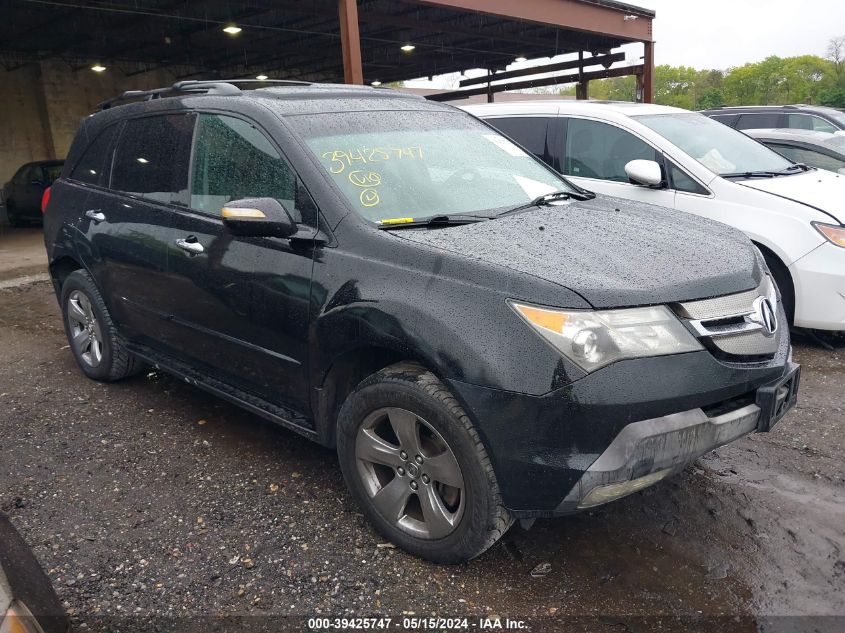 2009 Acura Mdx Sport Package VIN: 2HNYD28829H502654 Lot: 39425747