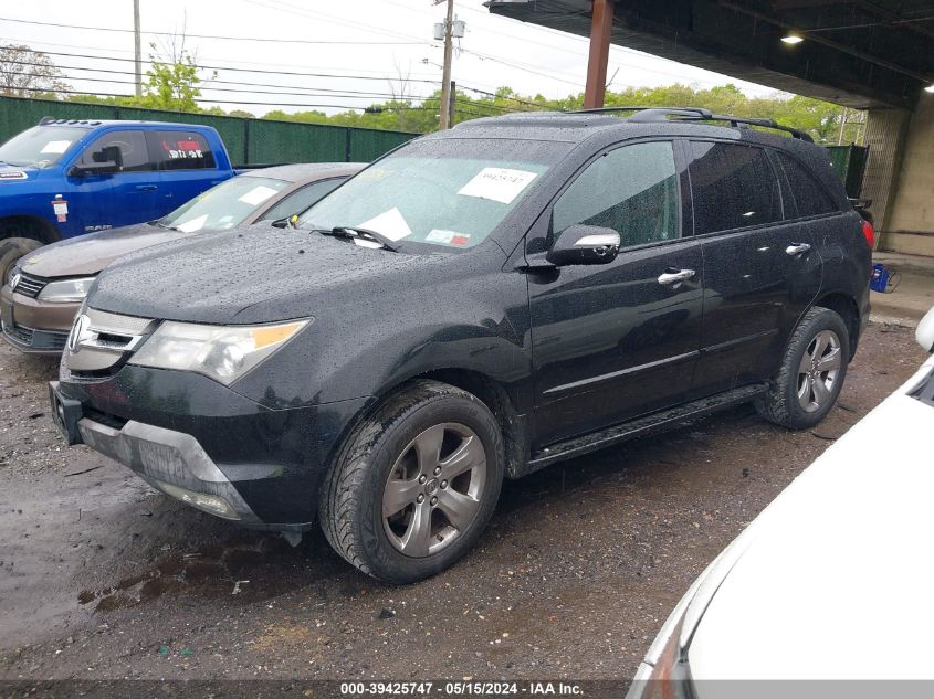 2009 Acura Mdx Sport Package VIN: 2HNYD28829H502654 Lot: 39425747