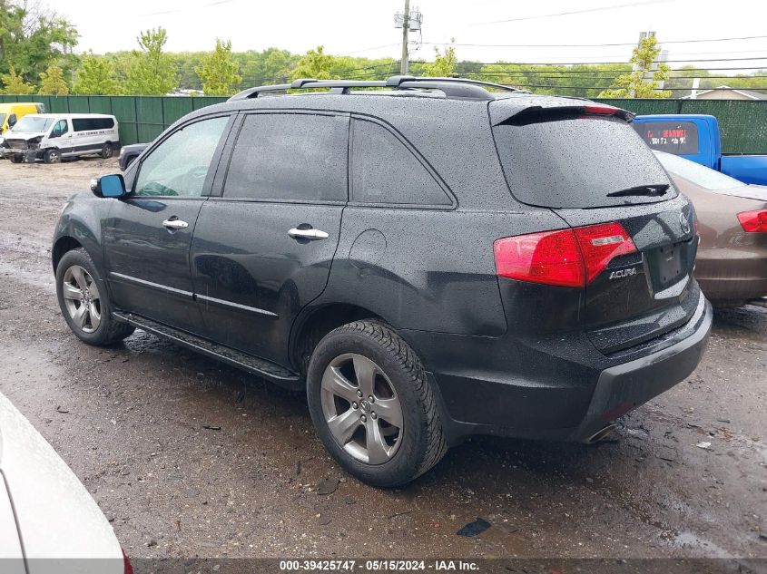 2009 Acura Mdx Sport Package VIN: 2HNYD28829H502654 Lot: 39425747