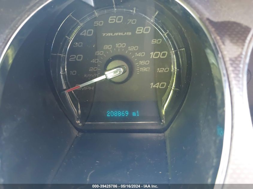 2010 Ford Taurus Sel VIN: 1FAHP2EW9AG155412 Lot: 39425786