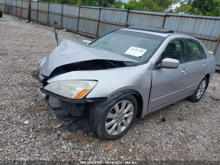 2007 Honda Accord 3.0 Ex VIN: 1HGCM668X7A050086 Lot: 39425788