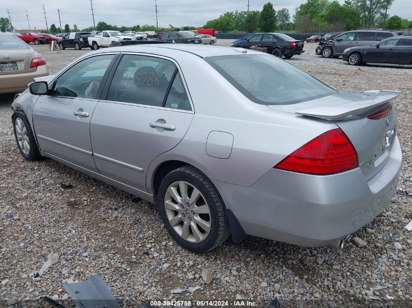 2007 Honda Accord 3.0 Ex VIN: 1HGCM668X7A050086 Lot: 39425788