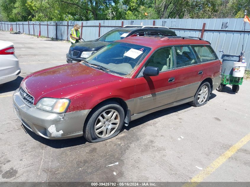 2003 Subaru Outback VIN: 4S3BH675237659831 Lot: 39425792