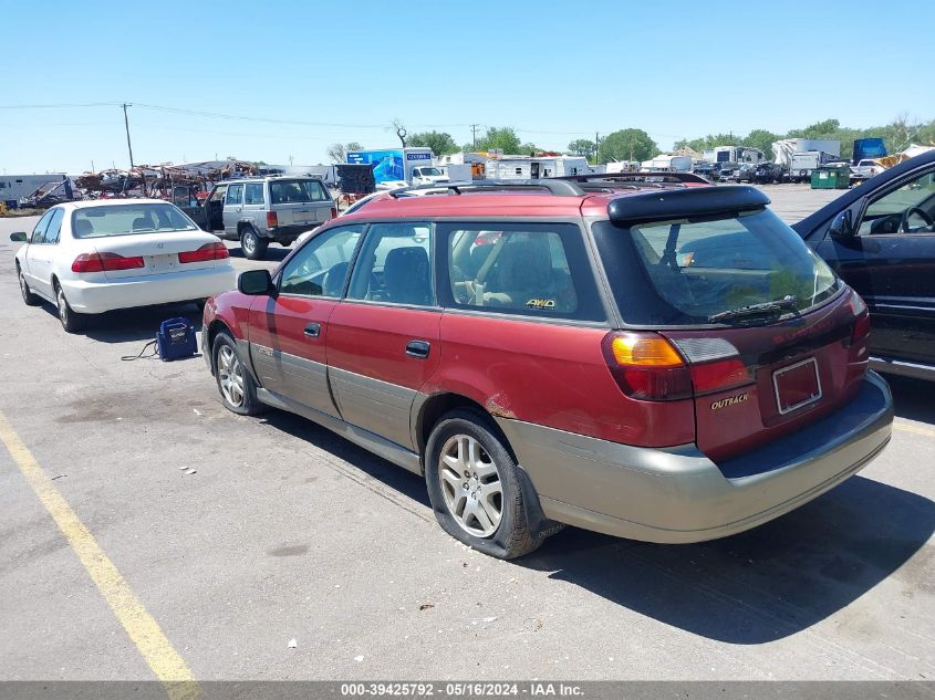 2003 Subaru Outback VIN: 4S3BH675237659831 Lot: 39425792