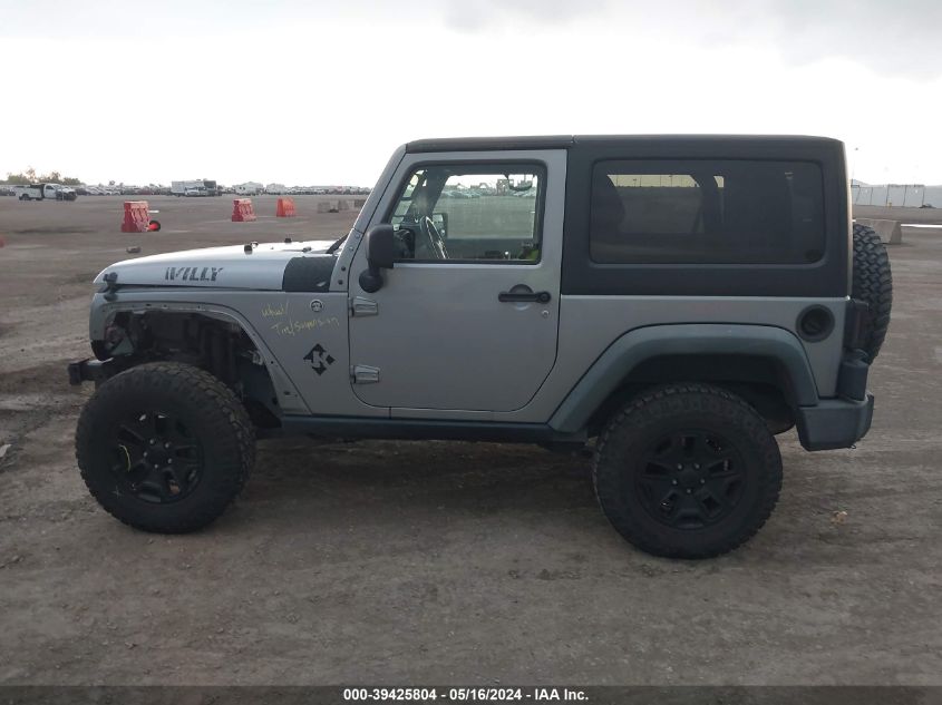 2015 Jeep Wrangler Willys Wheeler VIN: 1C4AJWAG7FL755637 Lot: 39425804