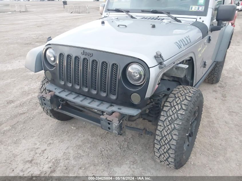 2015 Jeep Wrangler Willys Wheeler VIN: 1C4AJWAG7FL755637 Lot: 39425804