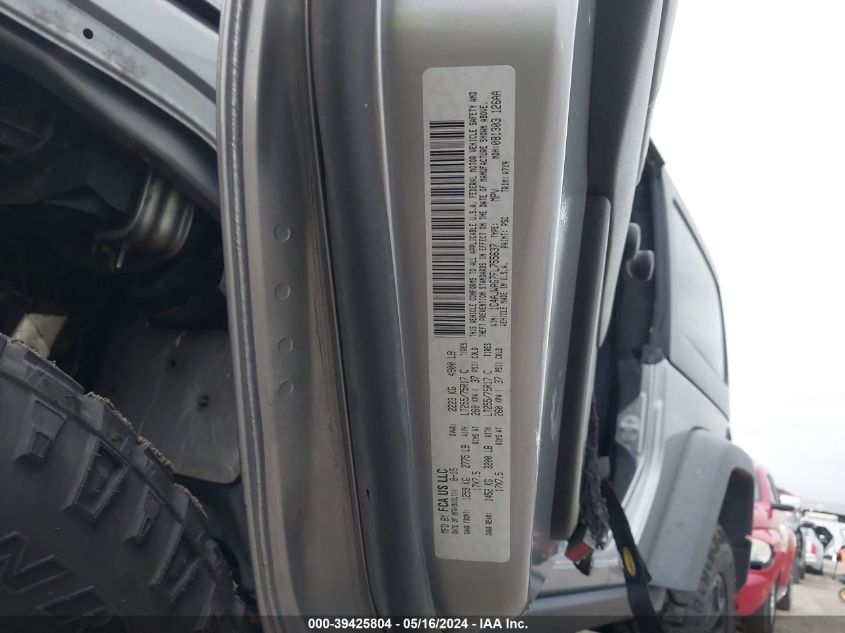 2015 Jeep Wrangler Willys Wheeler VIN: 1C4AJWAG7FL755637 Lot: 39425804