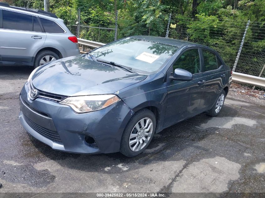 2016 Toyota Corolla Le VIN: 2T1BURHE6GC731338 Lot: 39425822