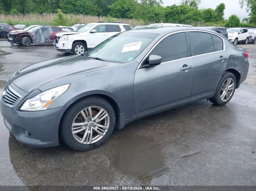 2013 Infiniti G37X VIN: JN1CV6AR6DM761597 Lot: 39425827