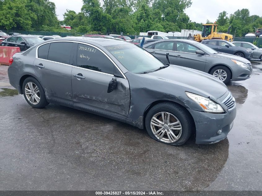 2013 Infiniti G37X VIN: JN1CV6AR6DM761597 Lot: 39425827