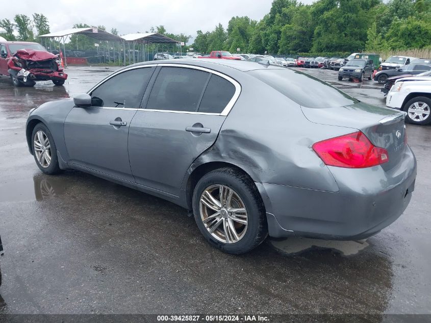 2013 Infiniti G37X VIN: JN1CV6AR6DM761597 Lot: 39425827