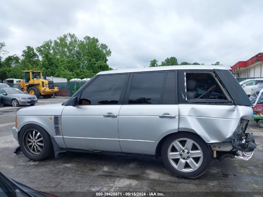 2003 Land Rover Range Rover Hse VIN: SALMB11463A104485 Lot: 39425871