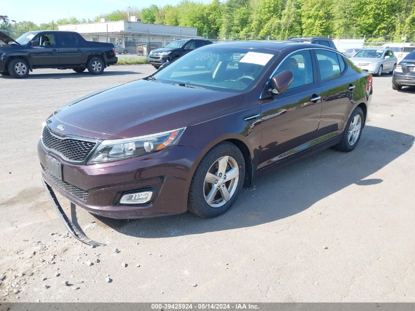 2015 Kia Optima Lx VIN: 5XXGM4A7XFG466578 Lot: 39425924