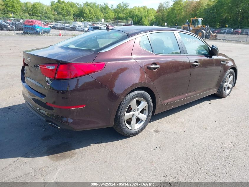 2015 Kia Optima Lx VIN: 5XXGM4A7XFG466578 Lot: 39425924