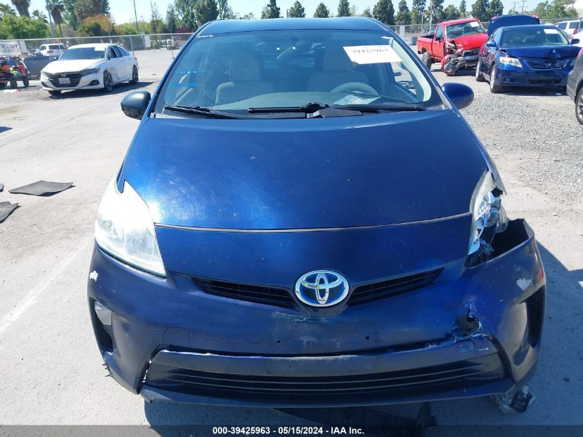 2013 Toyota Prius Two VIN: JTDKN3DU7D1726317 Lot: 39425963