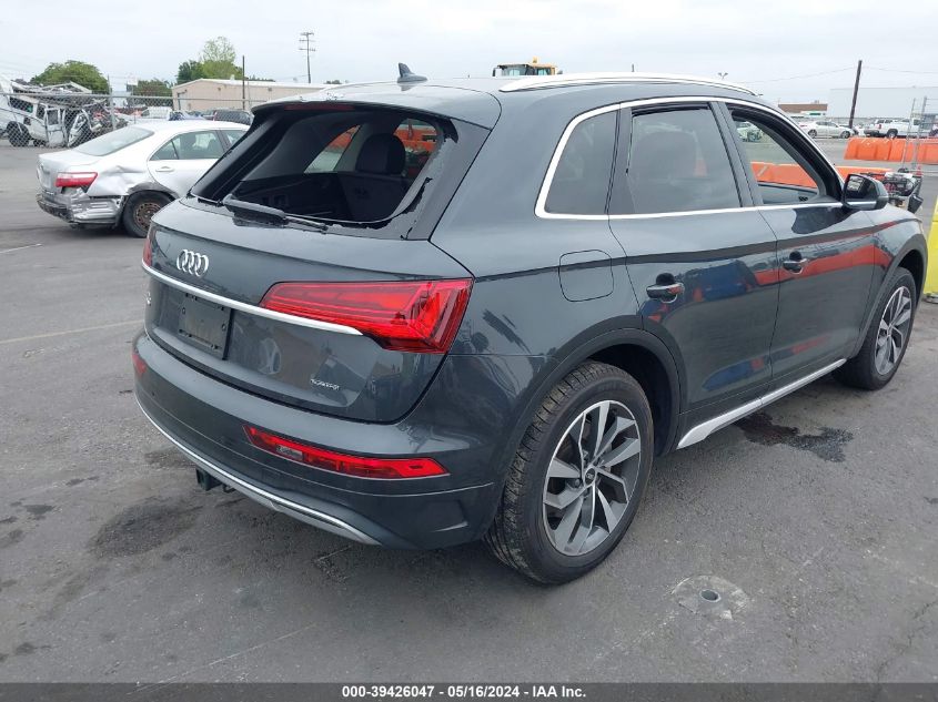 2021 Audi Q5 Premium 45 Tfsi Quattro S Tronic VIN: WA1AAAFY4M2063871 Lot: 39426047