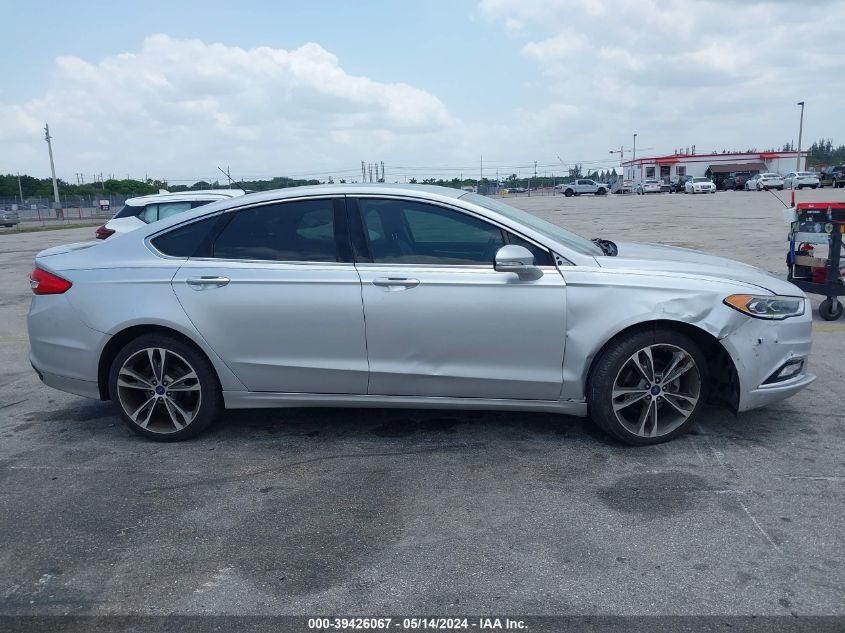 2017 Ford Fusion Titanium VIN: 3FA6P0K92HR262461 Lot: 39426067