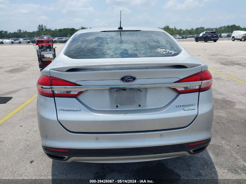 2017 Ford Fusion Titanium VIN: 3FA6P0K92HR262461 Lot: 39426067