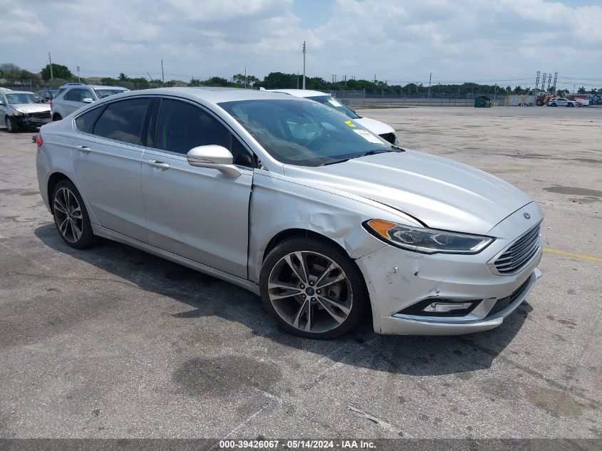 2017 Ford Fusion Titanium VIN: 3FA6P0K92HR262461 Lot: 39426067