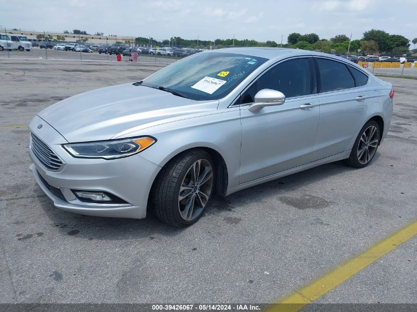 2017 Ford Fusion Titanium VIN: 3FA6P0K92HR262461 Lot: 39426067