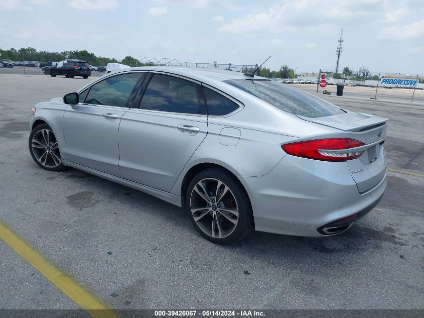 2017 Ford Fusion Titanium VIN: 3FA6P0K92HR262461 Lot: 39426067