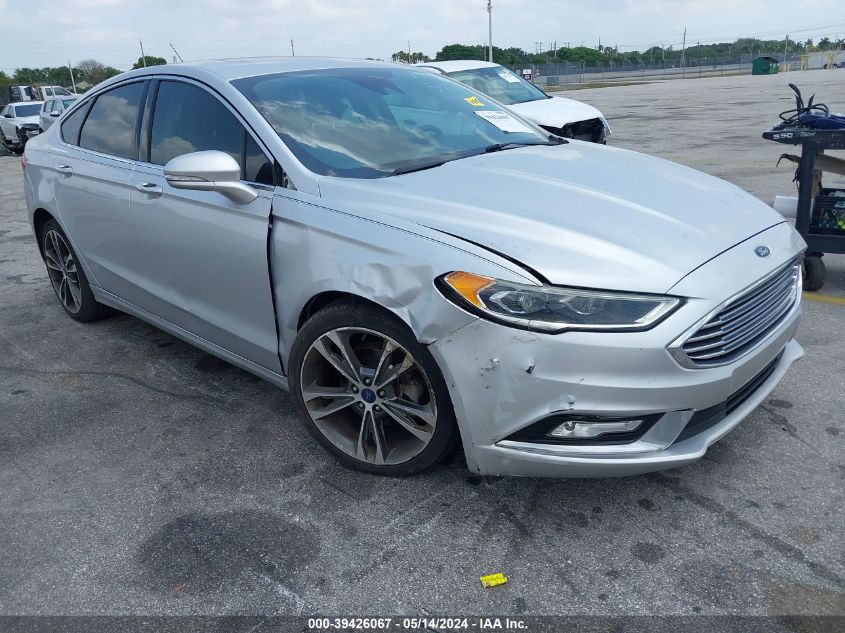 2017 Ford Fusion Titanium VIN: 3FA6P0K92HR262461 Lot: 39426067